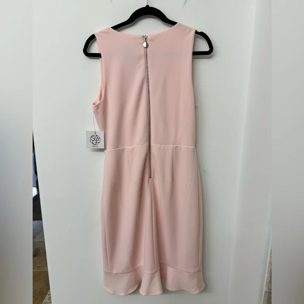 Sage Collective Midi Dress with Ruffle Hem - Picture 2 of 4